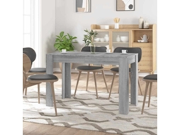Vidaxl Mesa De Jantar 120x60x76 Cm Derivados De Madeira Cinza Sonoma