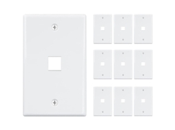 Placas de parede para conector keystone BRILVIBERA, 1 porta