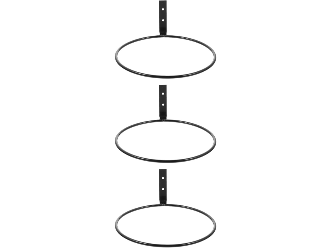 Suportes de Ferro para Vasos de Flores, 3 Peças, 20 Cm, para Fixação na Parede, Ideais para Pendurar Plantas e CHABERLU