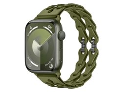 Bracelete Para Apple Watch 42/44/45/46/49mm Verde Oliva Cuich