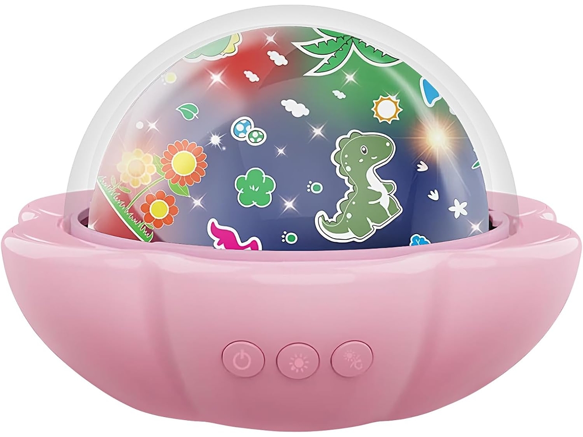 Projetor De Luz Noturna Led Romântico Para Aprendizado Infantil
