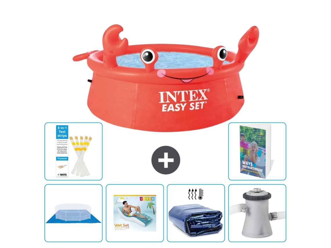 Intex Piscina Easy Set Redonda - Caranguejo - 183x51 Cm - 7-peças S171