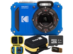 Wpz2 Azul Câmera À Prova D'água KODAK (inclui Cartão Tf 32gb, Leitor e Bolsa)