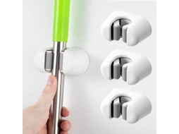 3 Pcs Suporte Para Vassoura E Mop, Organizador De Parede Para Ferramentas De Limpeza, Resistente À Água, Instalação Fácil Hcx