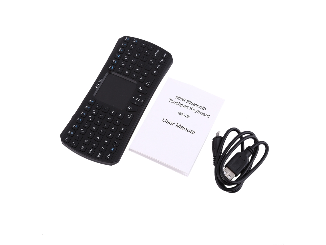 Teclado Bluetooth Touch Mini (conexão Bluetooth Sem Fio, Função De Mouse Com Touchpad Multi-toque)