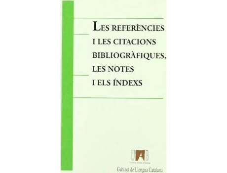 Livro Les referències i les citacions bibliogràfiques, les notes i les índexs de Unknown (Catalão)
