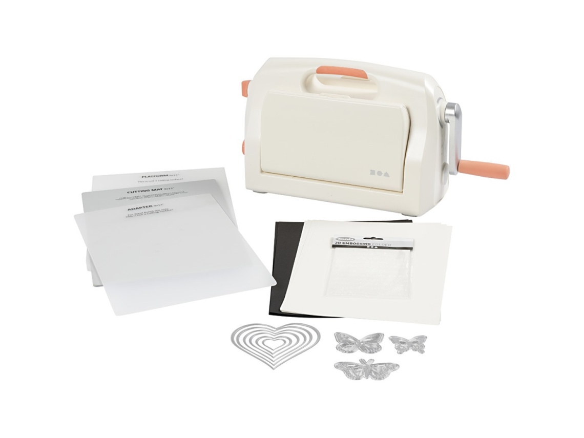 Kit Inicial De Máquina De Corte E Relevo A4 Da Creativ Company Para Artesanato