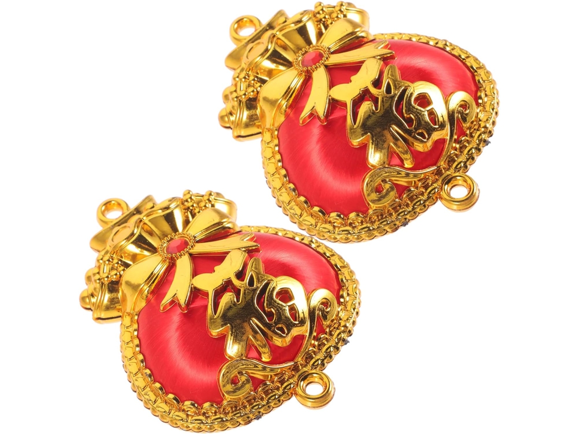 De 2 Pingentes Tradicionais Chineses Decorativos Para Pendurar Em Portas E Interiores, Na Cor Vermelha, Ideais Para Gokoco
