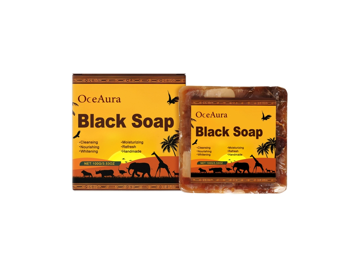 Sabonete Negro Africano Limpeza Suave Pele