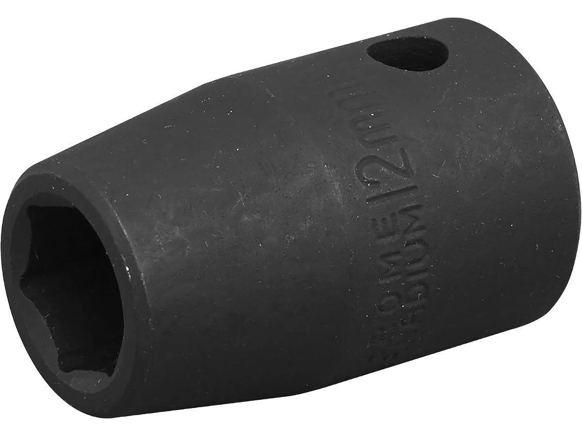 Soquete De Impacto Is1212 De 12 Mm Com Encaixe Quadrado De 1/2".