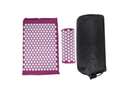 Conjunto De Tapete Acupressão Para Massagem E Acupuntura, Com Bolsa De Transporte Para Alívio Da Dor E Ideal Ioga. Cor: Roxo