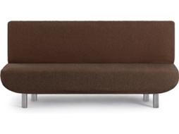 Capa de Sofá Clic Clac 3 Lugares EYSA Premium Troya Tecido Elástico (200 x 140 x 100 cm - Poliéster e Algodão - Marrón)