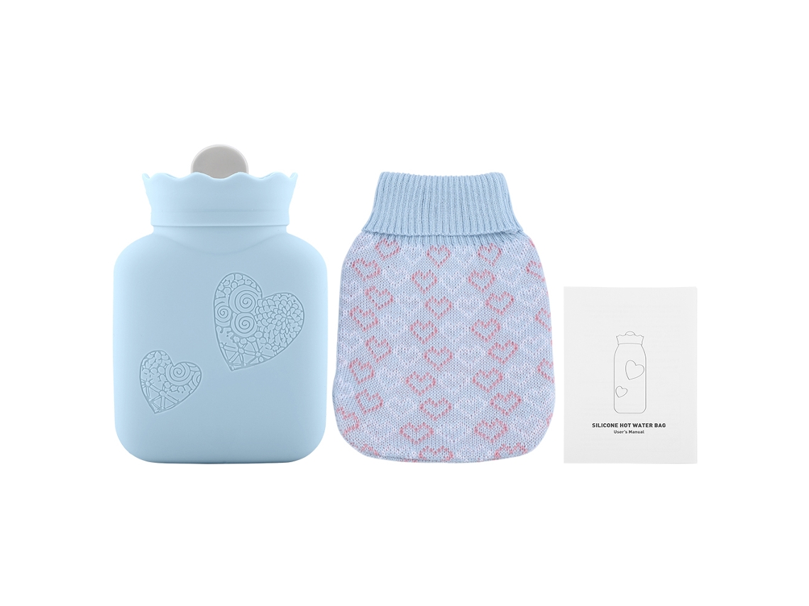 Laxiscreed Bolsa De Água Quente Reenchível Em Silicone Para Mãos Aconchegantes