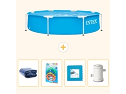 Intex Piscina Com Estrutura Redonda - 244x51 Cm - 7-peças S55