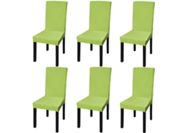 Vidaxl Capa Extensível Para Cadeiras, 6 Pcs, Verde