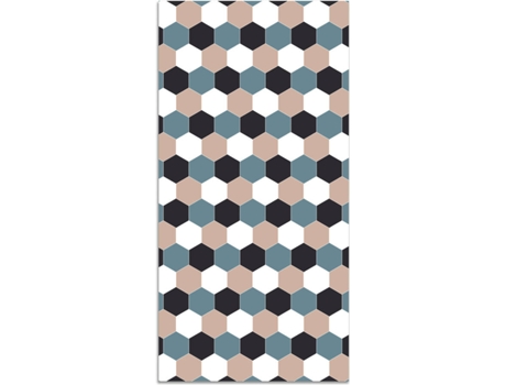 Tapete HOME & LIVING Mosaico de Hexágonos (Azul - 60x110 cm - Vinil)
