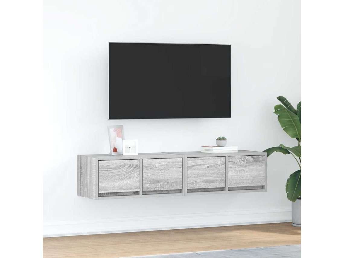 Vidaxl Móveis Tv 2 Pcs 60x31x25,5 Cm Derivados Madeira Cinzento Sonoma