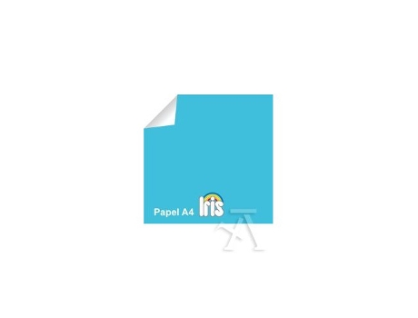 Livro Paquete Iris Repro A4 100h 80g Color Azul Turquesa Guarro De Desconocido (espanhol)