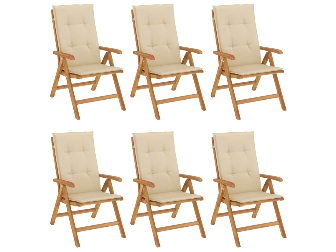 Reclining Folding Chair, Reclining Folding Chairs Vidaxl Marrom Madeira (120 X 50 X 3 Cm)