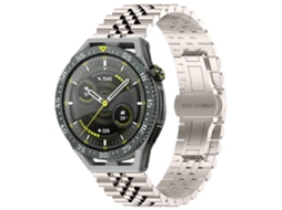 Pulseira De Aço Inoxidável Meia-lua Five Bull Para Huawei Watch Gt3 Se + Ferramenta Para Remoção Da Pulseira