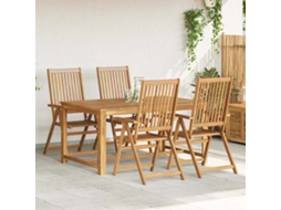 Maison Exclusive - Cadeiras De Jardim Dobráveis 4 Pcs Madeira De Acácia Maciça