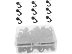100 Tachinhas Pvc Pretas Para Cortiça Com Design Multiuso Artesanato E Projetos Faça Você Mesmo, Ideais Para Pendurar