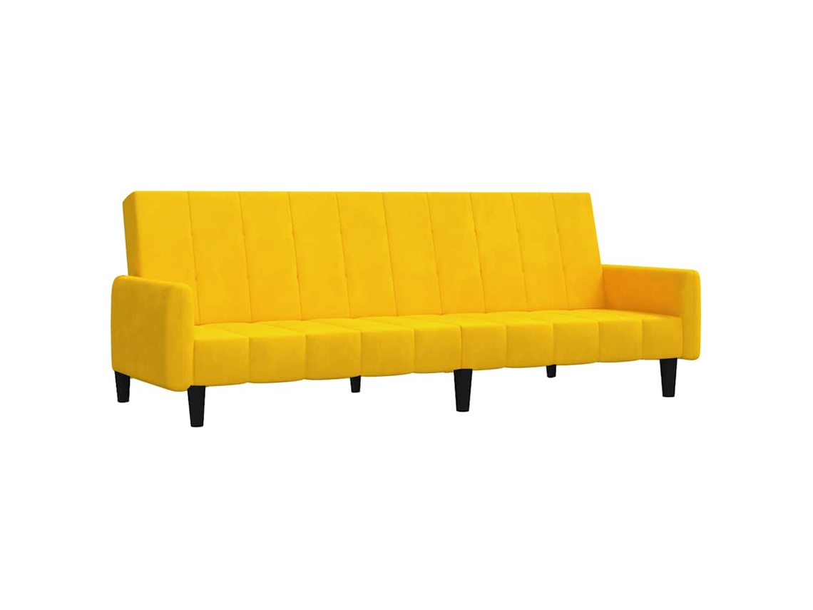 Sofa Bed, Sofa Beds Vidaxl Amarelo Veludo (n/a)