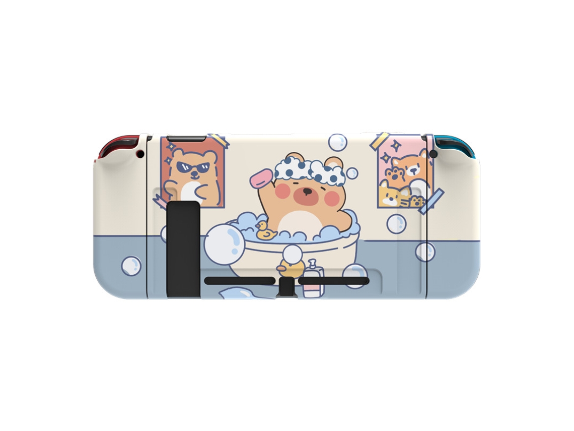 Capa protetora Encaixável para Nintendo Switch, capa fina e macia de TPU para console NS e controles Joy com BRILVIBERA
