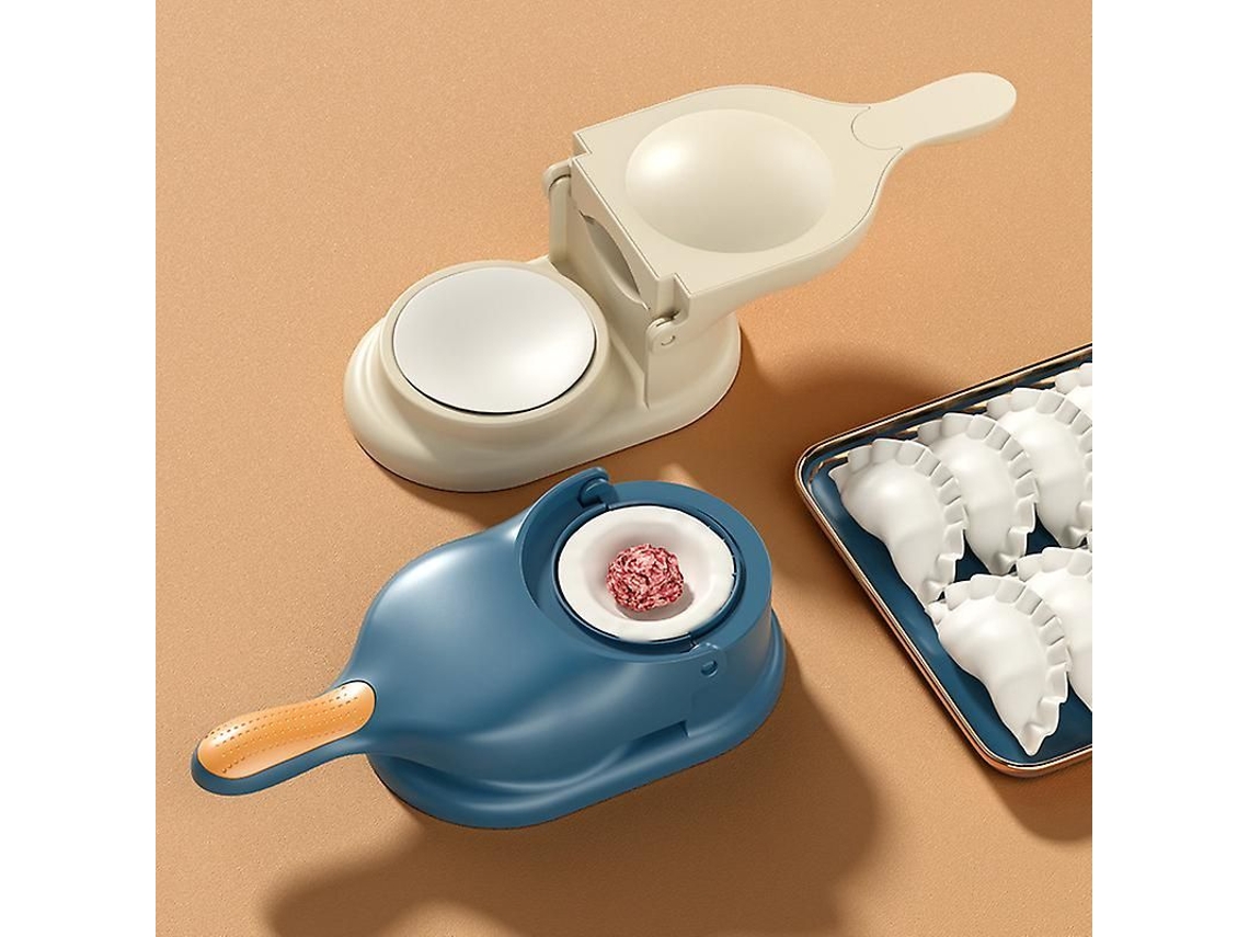 Mold De Massa Para Dumplings Manual Com Grip Confortável E Anti-deslizante, Tamanhos Variáveis, Material Polipropileno Azul
