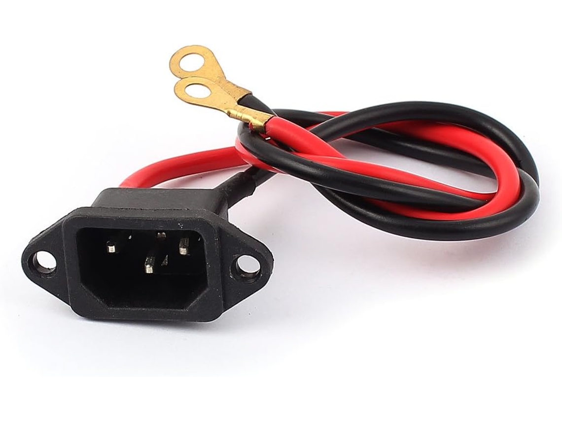 Adaptador de Tomada Plástico Iec320 C14 250v 15a com Cabo CHABERLU