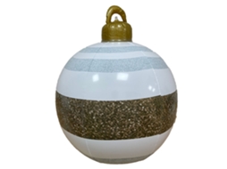 Bola de Decoração de Natal Inflável Luz de Controle Remoto Led Arranjo Festivo de Jardim de Bola de Natal de Balões