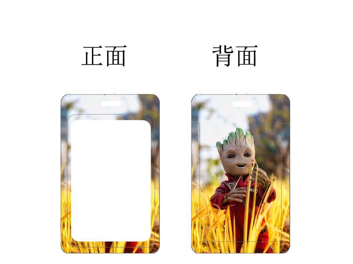 Porta-cartões Baby Groot Da Marvel, Estampa De Anime Dos Vingadores, Cordão Longo, Capa Multifuncional Para Crianças