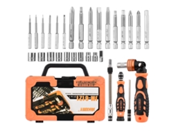 Laxiscreed Jakemy Kit Com 31 Chaves De Fenda De Alta Precisão Para Reparações Eletrónicas