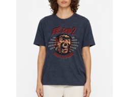 Rockinstone Evil Dead Ha Hahaha Heather Navy Adult T-shirt Size:s