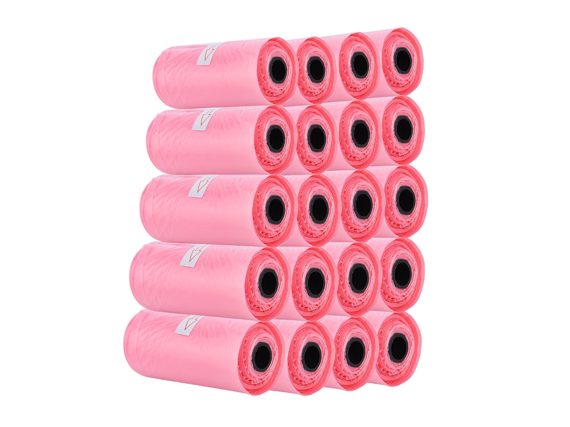 20 Sacos LAXISCREED Rosa para Lixo Bebê