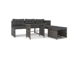 Garden Dining Set, Garden Dining Sets Vidaxl Cinzeto Rattan / Vime (n/a)