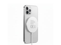 Mayaxess Carregador Para Iphone 12 Pro Max Magsafe Magnético 15w Branco