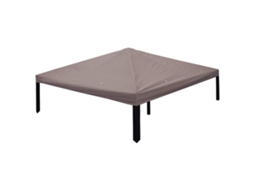 Vidaxl Capa De Gazebo 300 X 300 Cm Cinzento-acastanhado