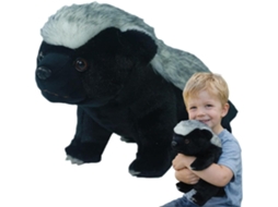 Brinquedo de Pelúcia Texugo-do-mel, Modelo Animal Educativo para