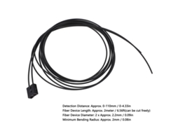 Sensor De Fibra Óptica Laxiscreed Com Reflexão Óptica E Alcance Até 110mm Para Deteção Precisa