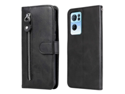 Capa De Couro Com Zíper E Textura De Bezerro Horizontal Para Oppo Reno7 Pro 5g China E Global Fashion
