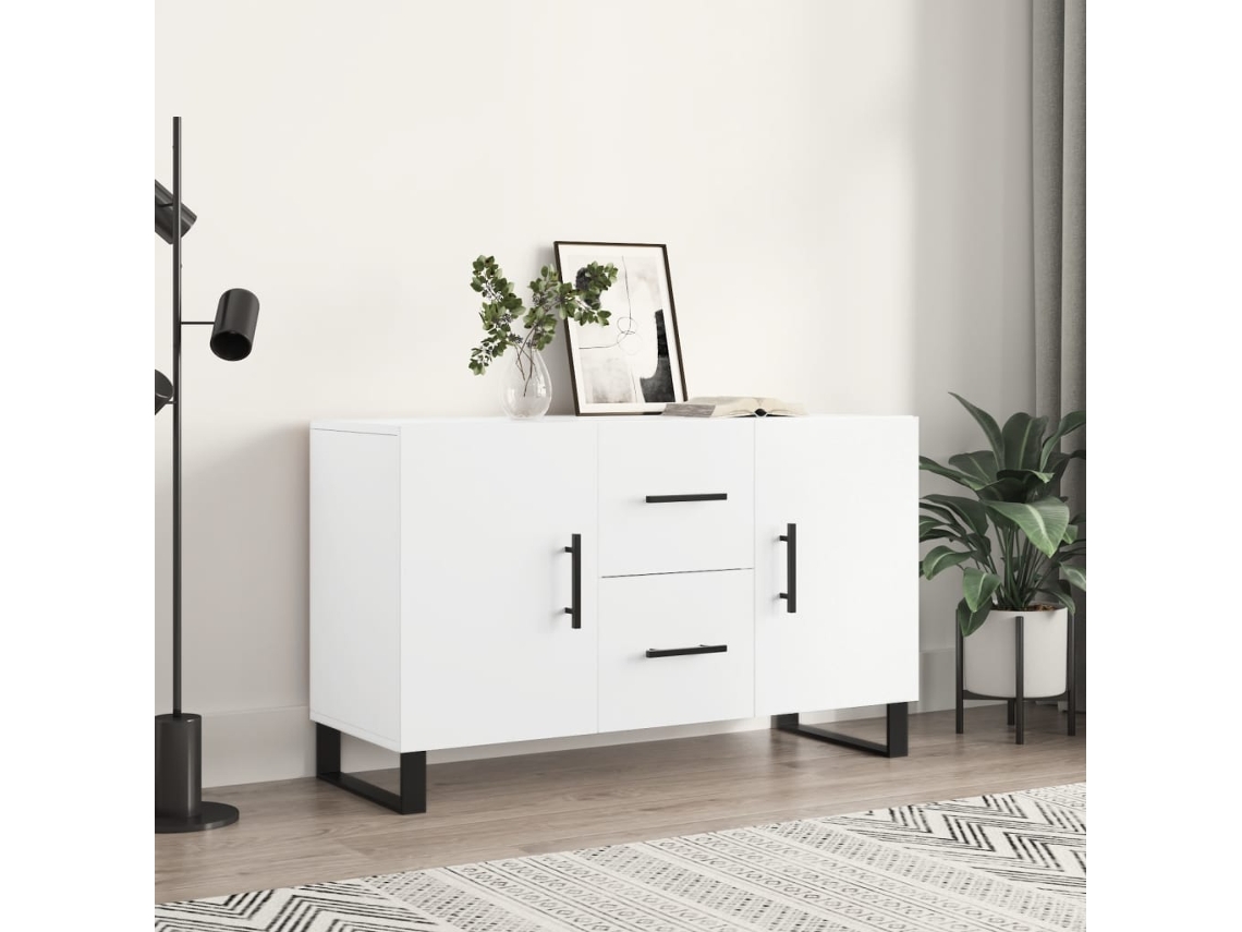 Vidaxl Aparador 100x36x60 Cm Derivados De Madeira Branco