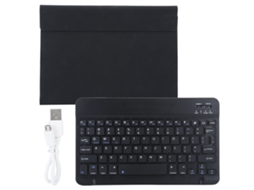 Conjunto De Proteção Para Tablet Com Teclado Sem Fio Bluetooth Ty-3311 Preto, 9-11 Polegadas.