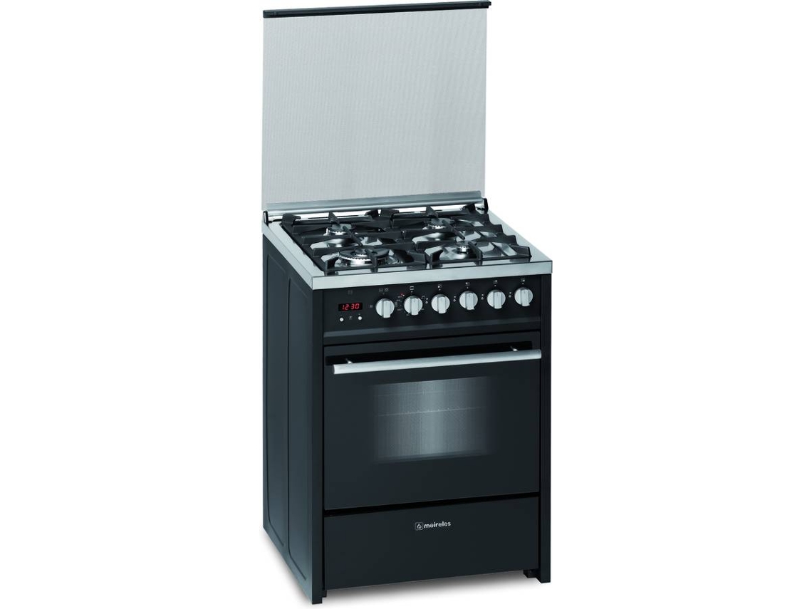 Fogão MEIRELES E 610 BL NAT (55 L - Gás Natural - Preto)