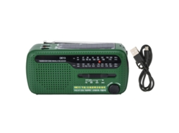 Rádio portátil recarregável Baok FM AM SW com alarme e boa qualidade de som para casa, viagens e carro.