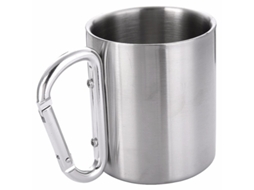 Caneca Térmica De Viagem De 300 Ml Em Aço Inoxidável Com Alça E Mecanismo De Travamento Automático.