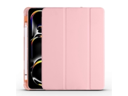 Capa de couro TPU tripla da Webake para tablet inteligente com compartimento para caneta