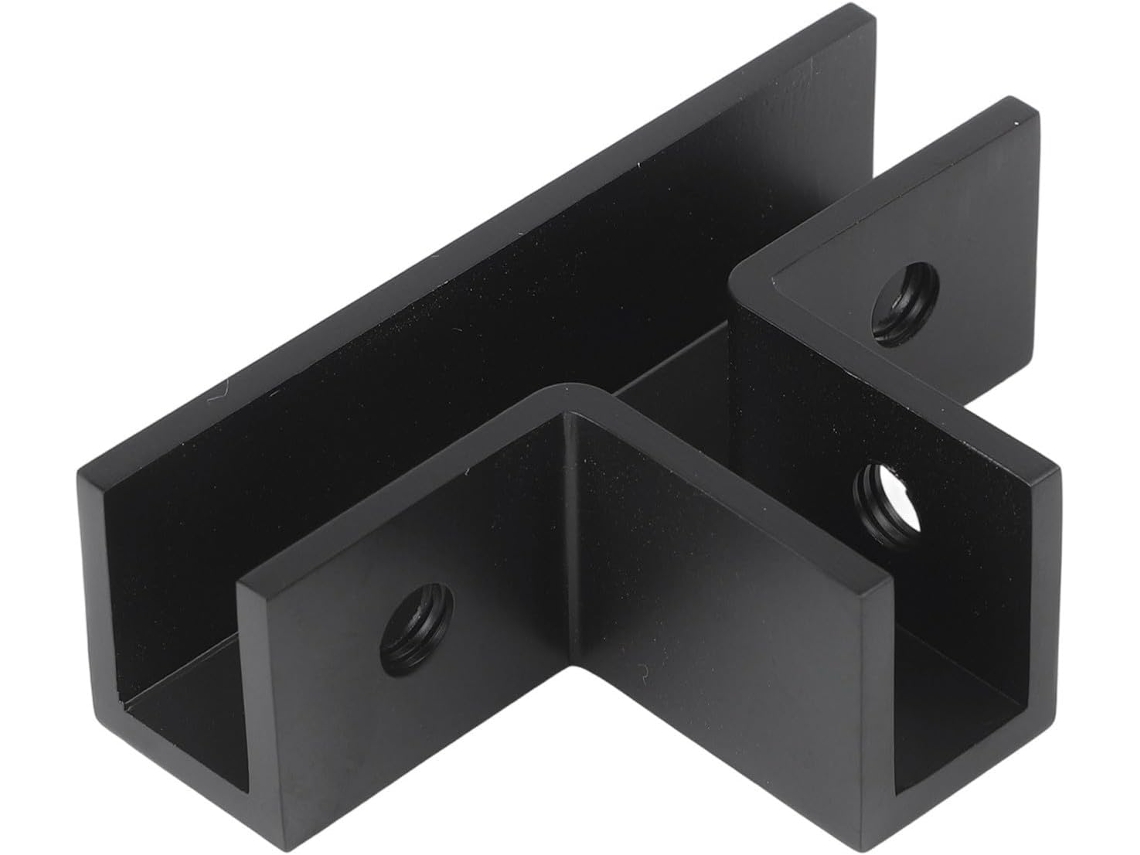 Suporte de parede para vidro, em Latão, em formato T, para suporte de caixa, resistente e robusto para painéis de vidro.
