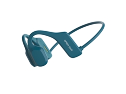Fone Aberto Bone Sound Bluetooth Sem Fio JIAPEI em Azul para Esportes com Microfone, Condução Óssea, À Prova D'água, Gancho para Corrida e Ciclismo
