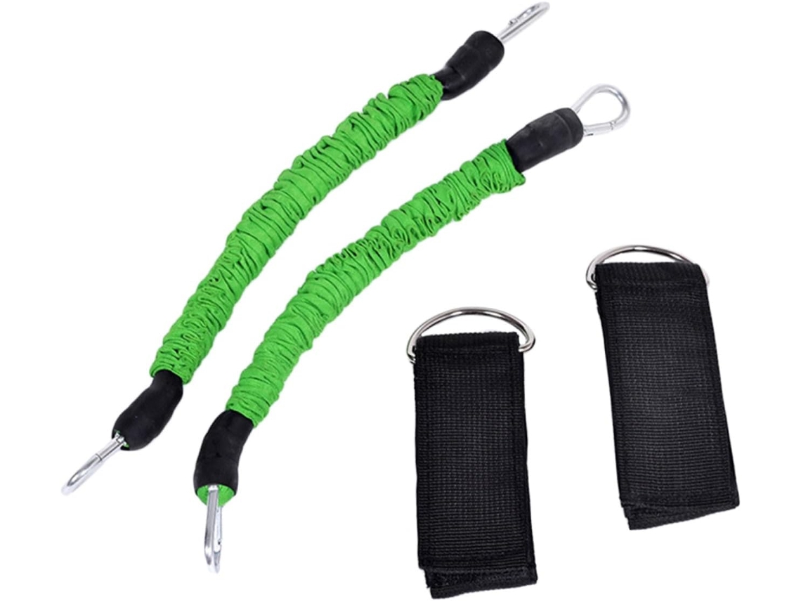 Faixa Elástica De Resistência Para Treino, Corda Alongamento, Ideal Academia, Pilates, Treinamento Agilidade